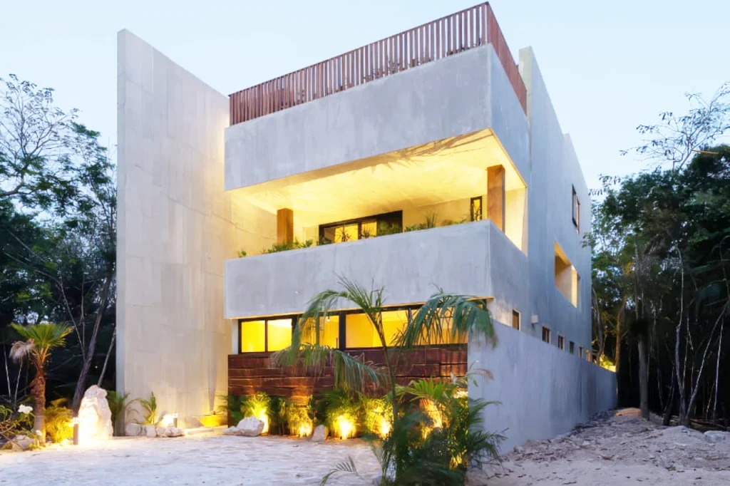 Fachada de Casa María Tulum