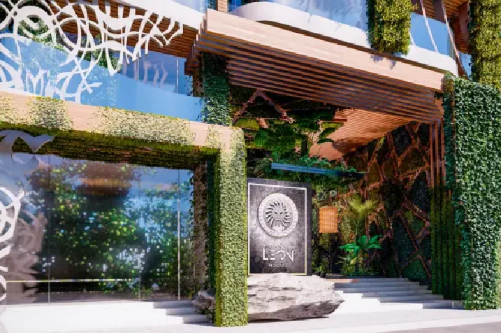 Fachada exterior de Departamentos Casa León Tulum